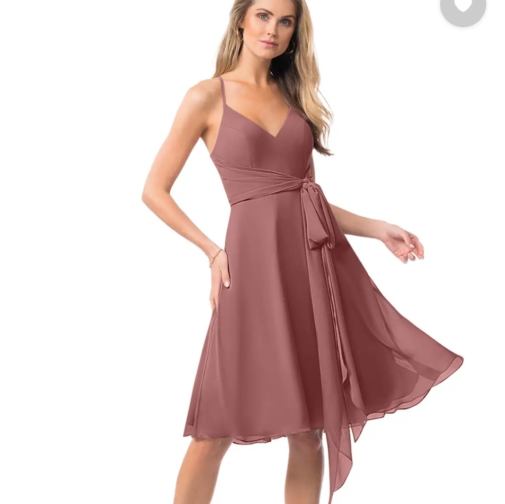 Azazie Desert Rose Bridesmaid Dress